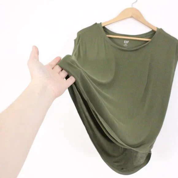 Gap Green Luxe Dolman Sleeve T-Shirt - Picture 5 of 9
